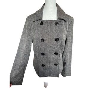 To the Max grey pea coat L